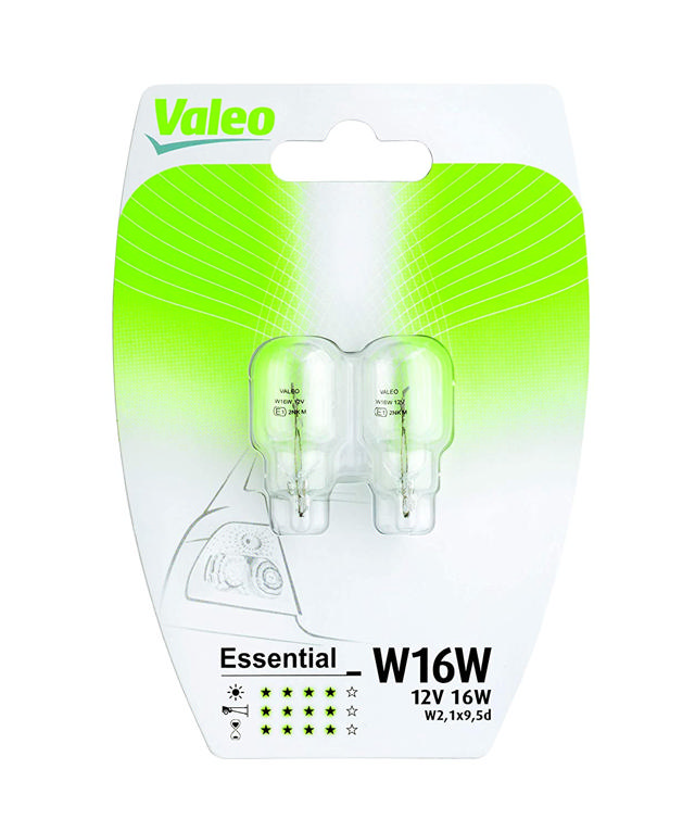 VALEO ΛΑΜΠΑ W16W ESSENTIAL 12V 16W BLISTER x 2