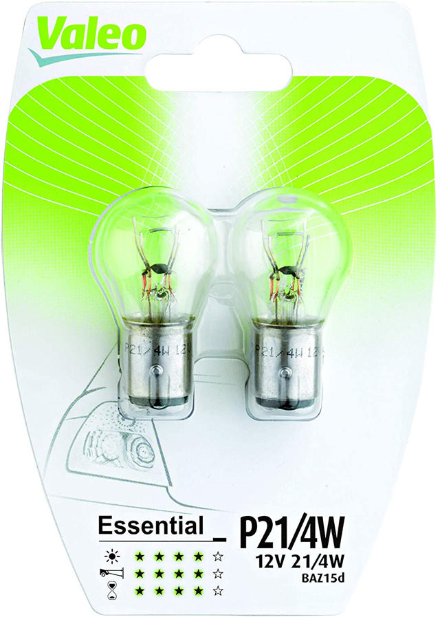 VALEO ΛΑΜΠΑ P21/4W ESSENTIAL 12V 21/4W BLISTER