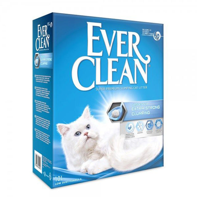 EVER CLEAN CAT LITTER UNSCENTED EXTRA STRONG CLUMPING 10L