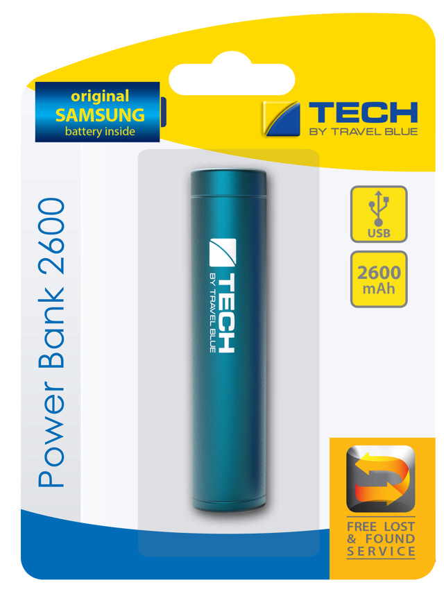 TRAVEL BLUE POWER BANK 