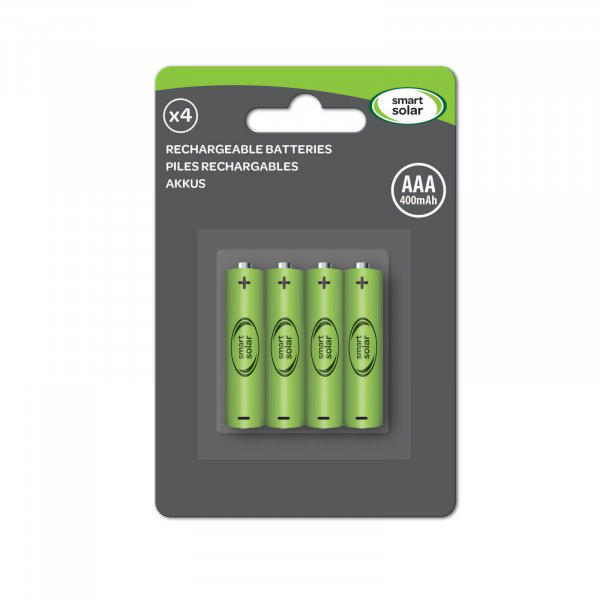 SMART AAA RECHARGEABLE BATTERIES X4 600MAH