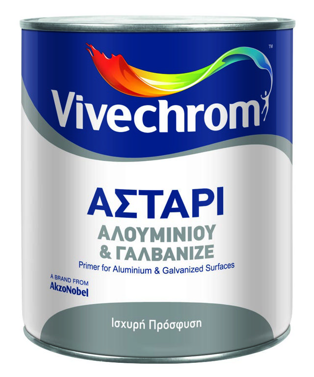 VIVECHROM ΑΛΟΥΜΙΝΙΟ  & ΓΑΛΒΑΝΙΖΕ ΑΣΤΑΡΙ ΓΙΑ ΜΗ ΣΙΔΗΡΑ ΜΕΤΑΛΛΑ 2.5L