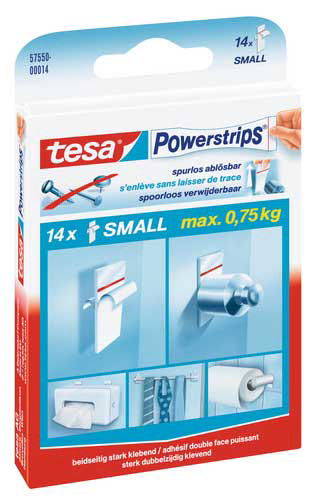 TESA 14PCS POWERSTRIPS SMALL 