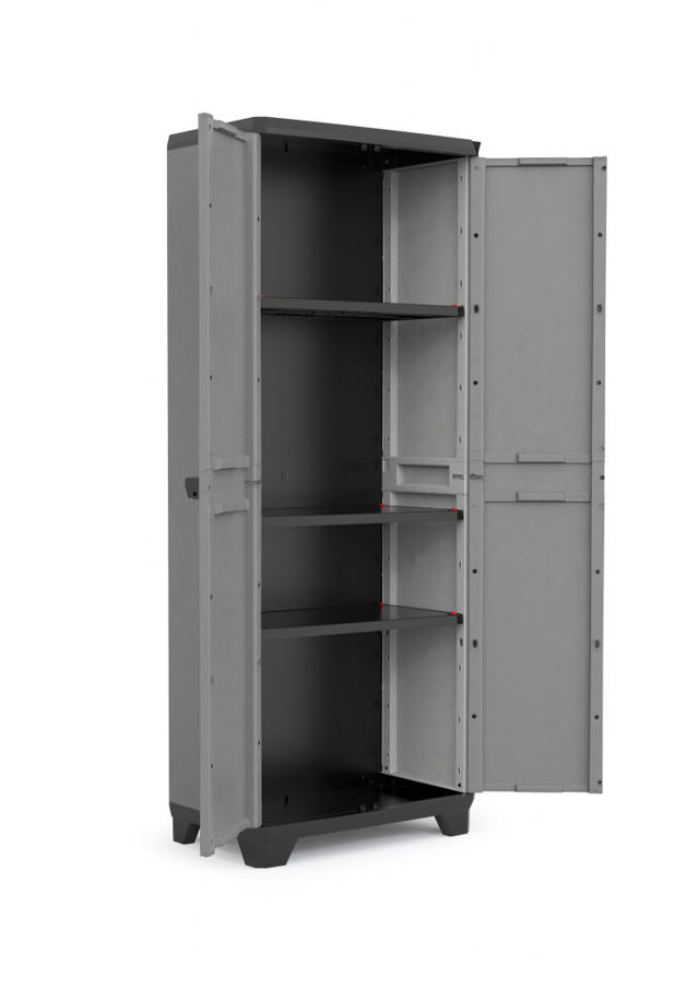 KETER KIS STILO HIGH CABINET WITH 3 SHELVES 68X39X173CM