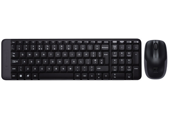 LOGITECH MK220 WIRELESS COMBO KEYBOARD AND MOUSE GREEK