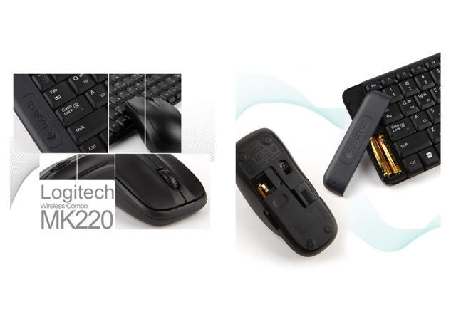 LOGITECH MK220 WIRELESS COMBO KEYBOARD AND MOUSE GREEK