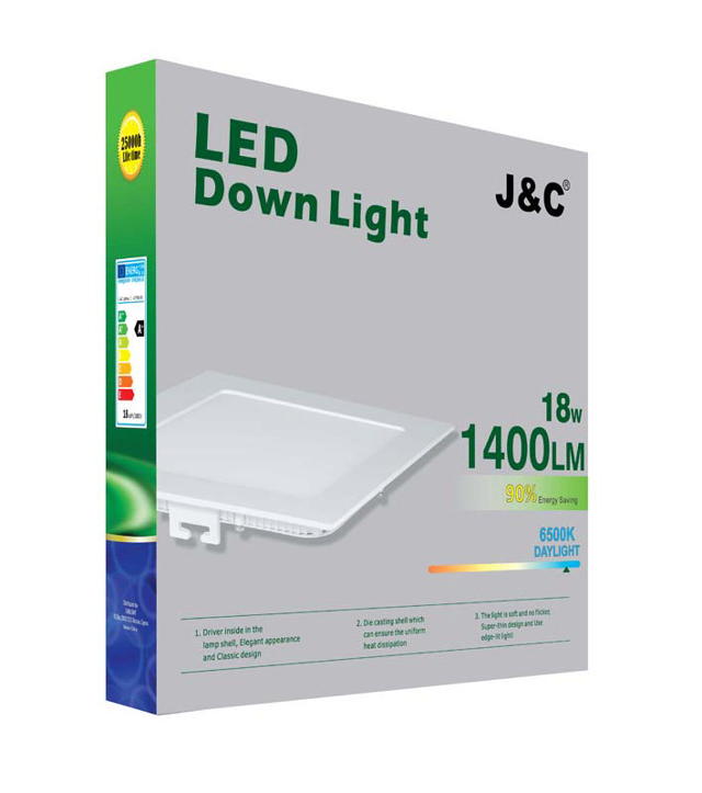 J&C LED 18W ΤΕΤΡΑΓΩΝΟ ΦΩΤΙΣΤΙΚΟ ΧΩΝΕΥΤΟ ΠΑΝΕΛ 6500K 225MM