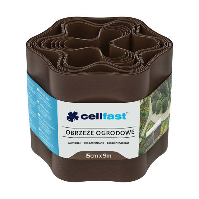 CELLFAST LAWN EDGE 15CMX9M BROWN