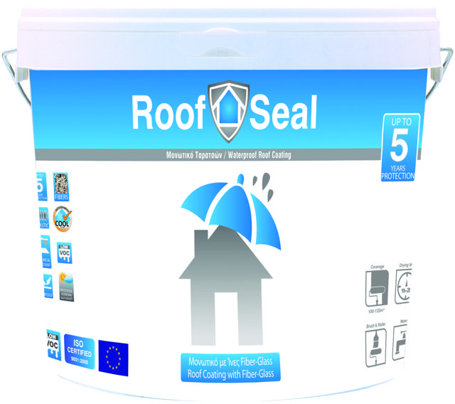 ROOF SEAL FIBER-GLASS WHITE F-50 10L