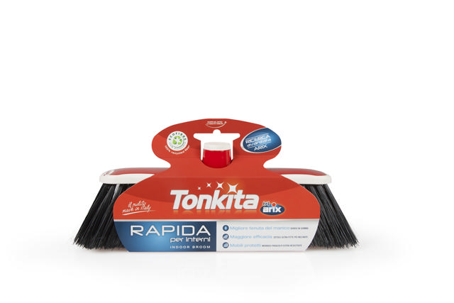 TONKITA INDOOR BROOM WITH ANGLE RUBBER LID