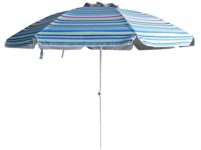 MALAMA BEACH UMBRELLA 2.5M 160G BLUE STRIPES