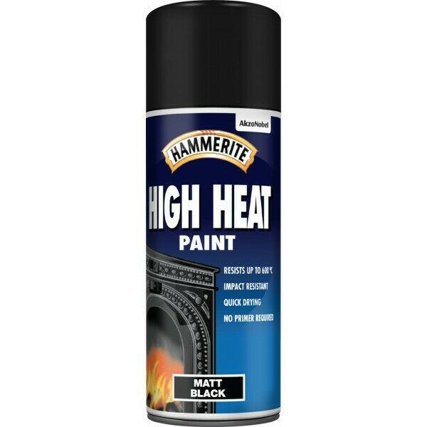 HAMMERITE BLACK MATT HI-HEAT 400ML