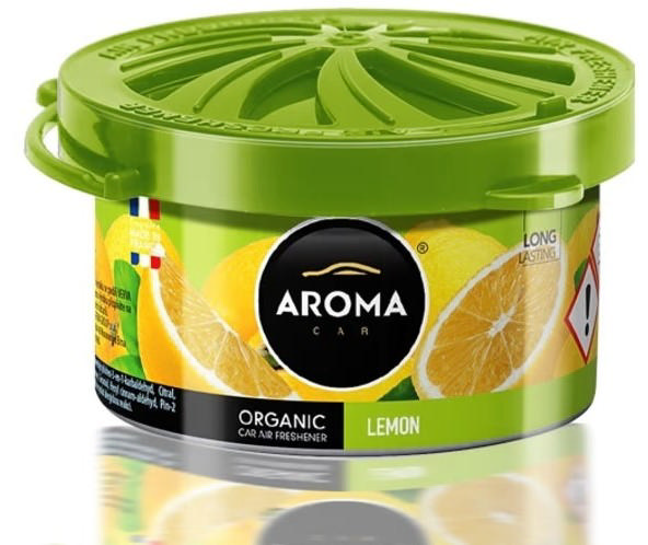 AROMA CAR FRESHENER ORGANIC LEMON