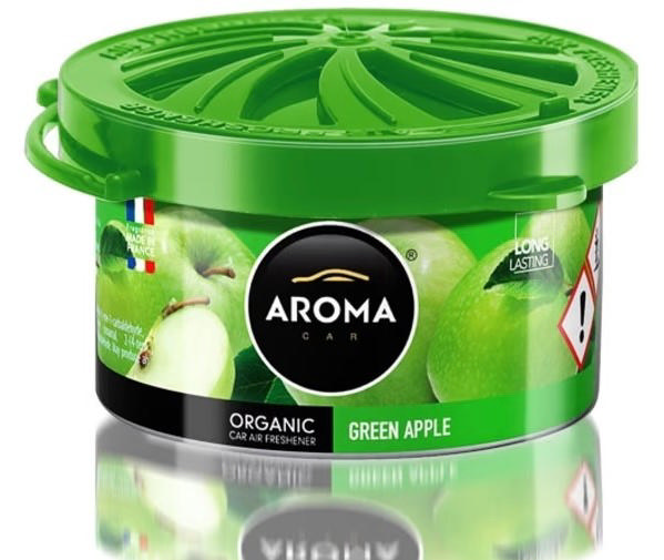 AROMA CAR FRESHENER ORGANIC GREEN APPLE