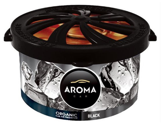 AROMA CAR FRESHENER ORGANIC BLACK