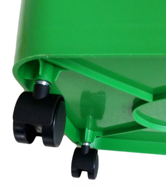 BIDONE BIN GREEN 30L WITH WHEELS