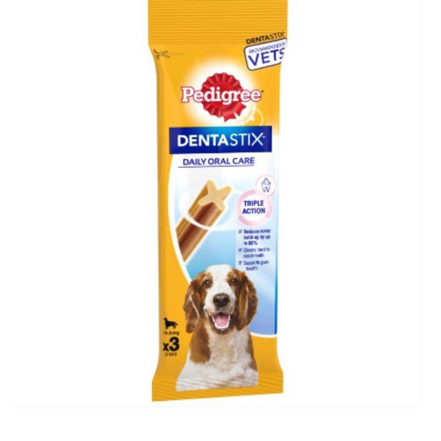 PEDIGREE DENTASTIX MEDIUM DOG TREATS 3 PIECES 77G