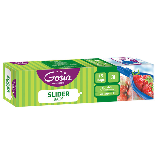 GOSIA SLIDER BAGS 3L-15PCS