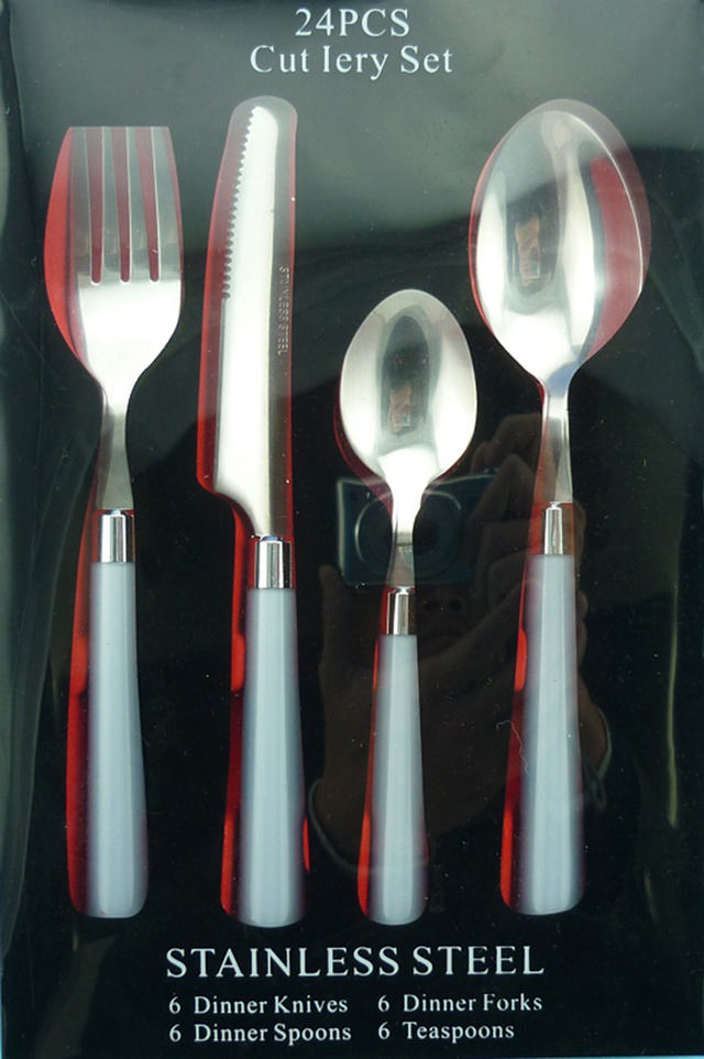 CUTLERY SET 24 PCS 4 COLORS