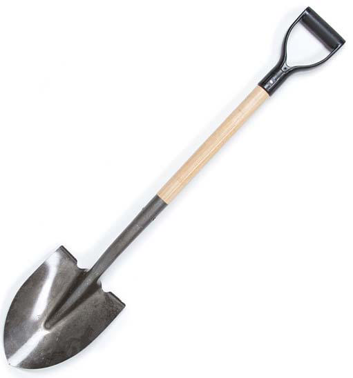 SUPER SHOVEL ROUND WITH WOOD HANDLE