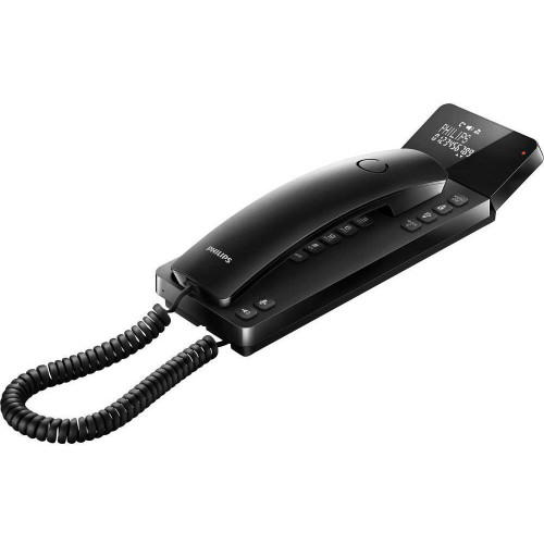 PHILIPS TELEPHONE C0RDED BLACK