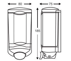 RAVELLI LIQUID DISPENSER WALL WHITE