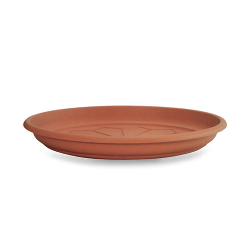 VECA PLASTIC PLATE ROUND 28CM TERRACOTTA