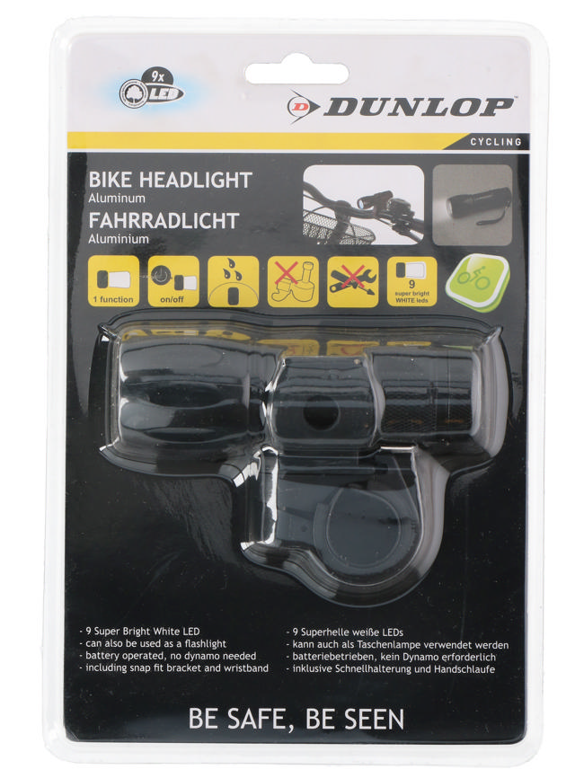 DUNLOP BIKE HEAD LIGHT 9LED