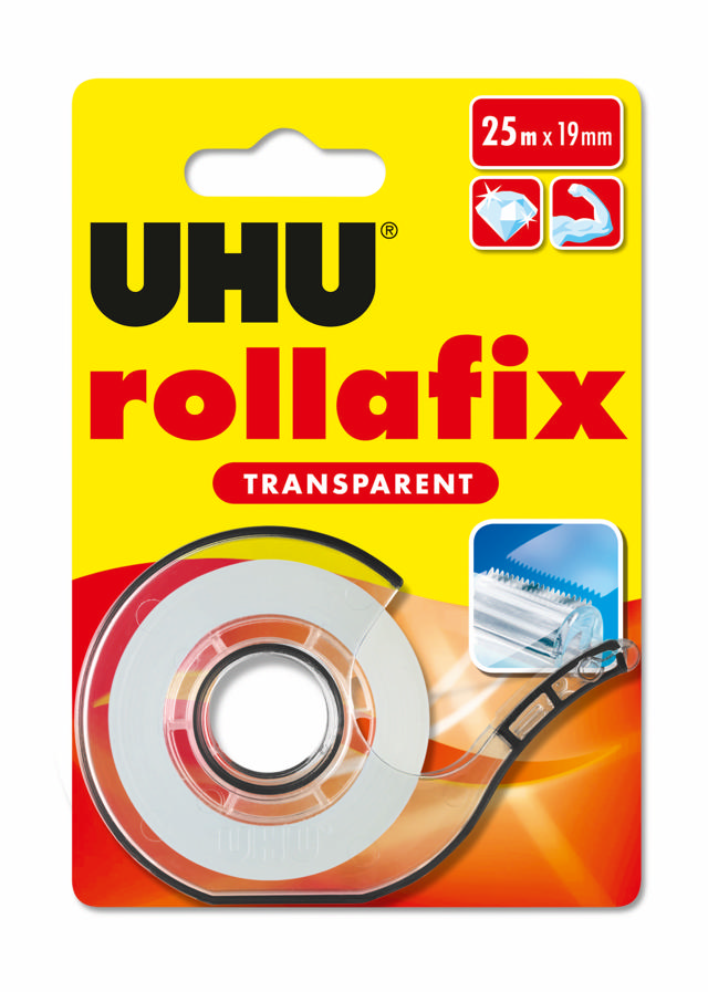 UHU ROLLAFIX TRANSPARENT 25M X 19MM