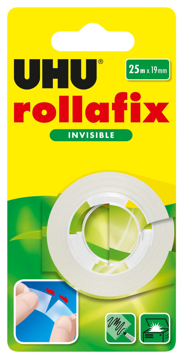 UHU ROLLAFIX INVISIBLE TAPE 25M X 19MM