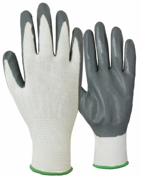 ELTECH NITRLE GLOVES 8'' GREY