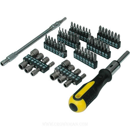 CROWNMAN 34PCS SET BITS AND SOCKET 