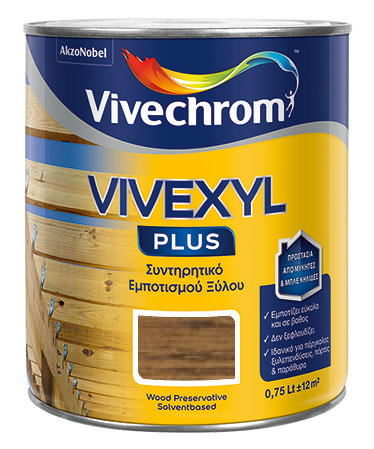 VIVECHROM VIVEXYL PLUS 506 ΣΚΟΥΡΟ ΚΑΡΥΔΙ 750ML