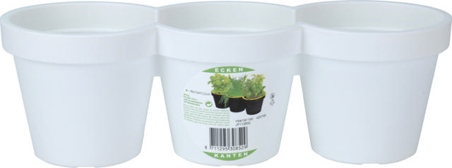 HERB POT  EK WHITE