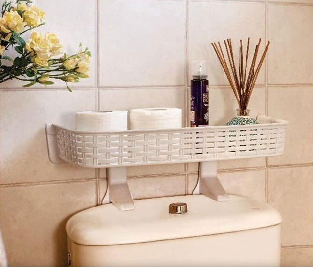 BATHROOM AUXILIARY SHELF WHITE