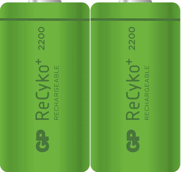 GP BATTERIES RECYKO+ C BATTERY (RECHARGEABLE) NIMH 2200 MAH 1.2 V 2 PC(S)