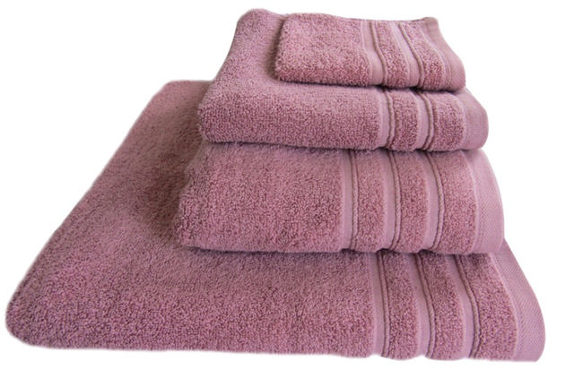 HAND TOWEL PINK FLUFFY 30X30CM 500GSM