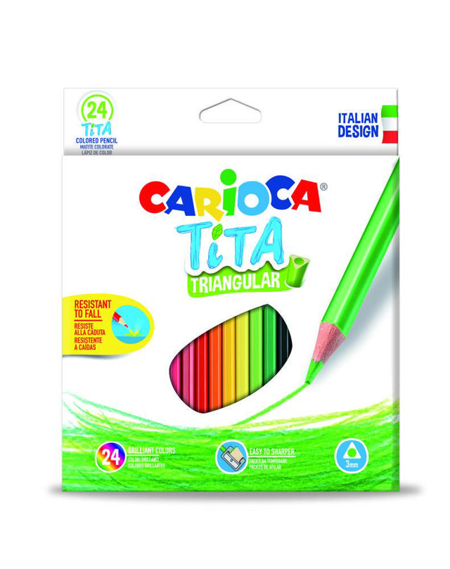 CARIOCA TRIANGULAR PENCIL 24PC