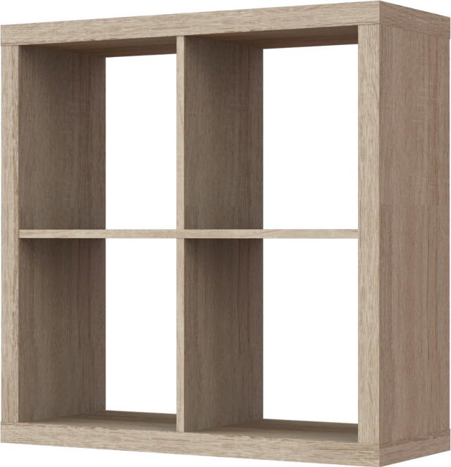 SHELF UNIT WITH 4 CUBES 76X29X76CM ACASIA