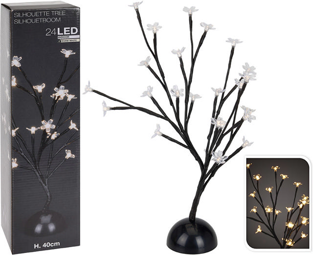 XMAS BLOSSOM TREE 40CM 24 LED