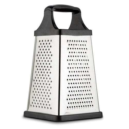 NAVA MISTY STAINLESS STEEL GRATER WITH STORAGE BOWL 31CM