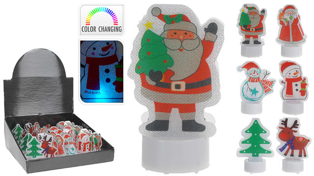 XMAS LED TEALIGHT FIGURINE 6AS