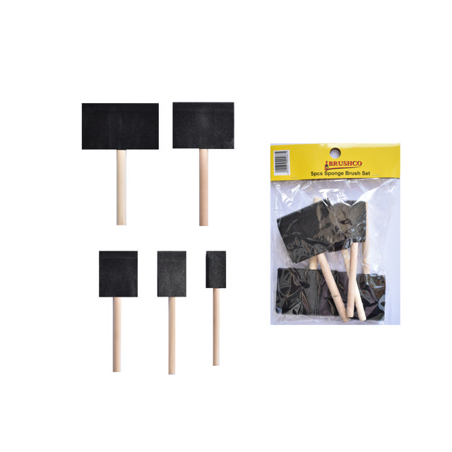 SPONGE BRUSH SET 5PCS