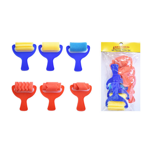 SPONGE ROLLER SET 6PCS