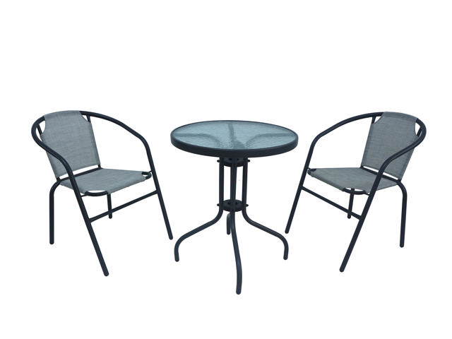 JILL OUTDOOR CHAIR 59X53X74CM - GREY