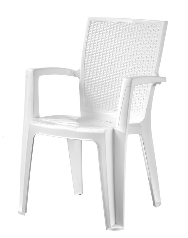 GIAVA OUTDOOR CHAIR 58X61X87CM - WHITE