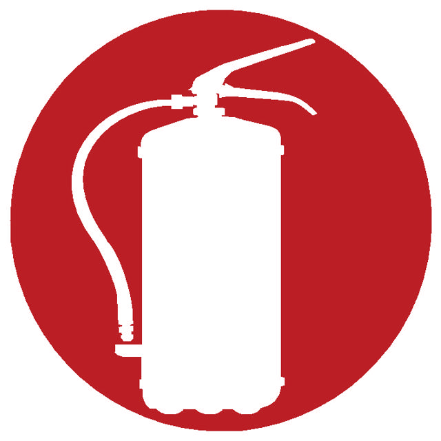 FIRE EXTINGUISHER SYMBOL COASTER