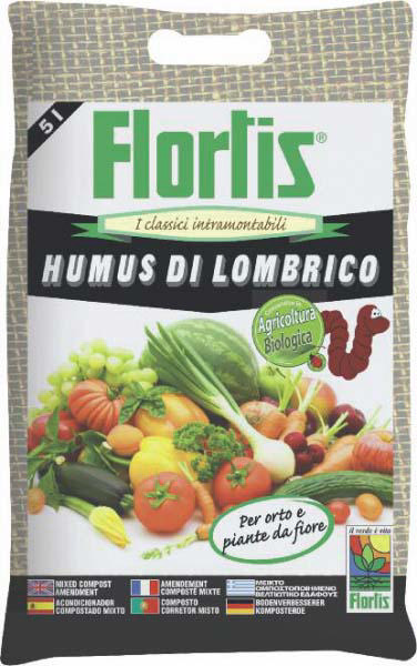 FLORTIS EARTHWORM HUMUS 5LTR