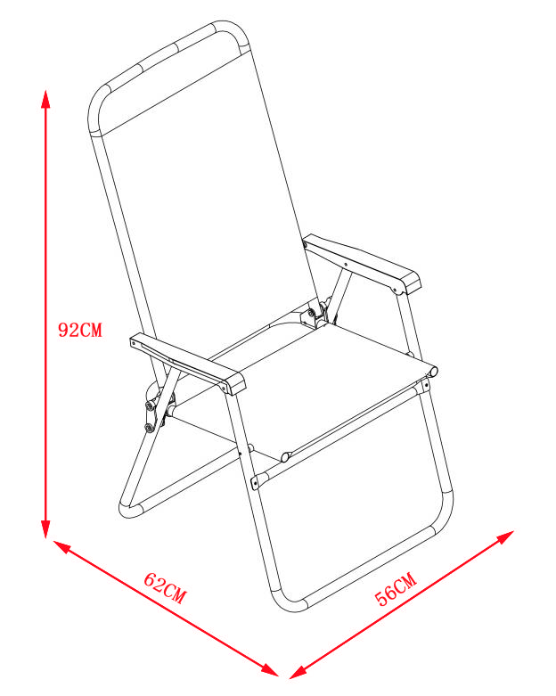 NEMO BEACH CHAIR 55X57X33/71MM