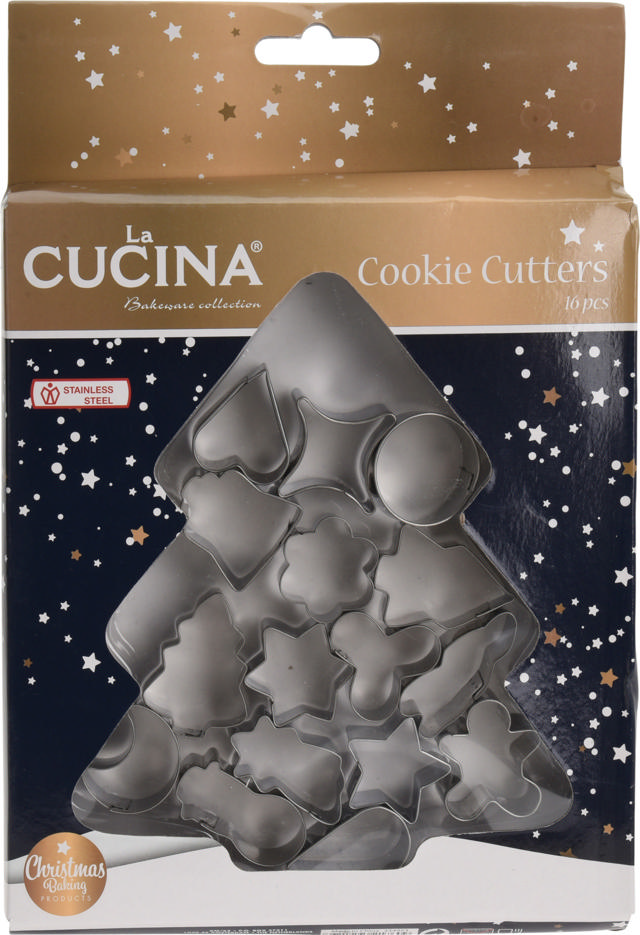 XMAS COOKIE CUTTER SET OF 16 P